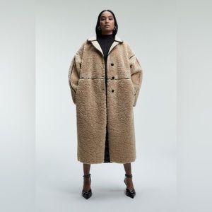 NWT H&M Teddy Fleece Coat